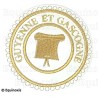 Badge / Macaron GLNF – Grande tenue provinciale – Grand Orateur – Guyenne et Gascogne – Brodé machine